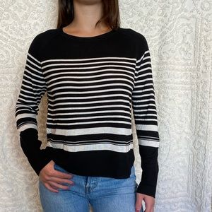 Zara Black & White Knit Sweater